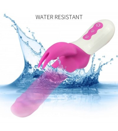 Vibrators Rabbit Vibrator Sex Toy for Vagina and Clitoris Stimulator- Strong 3 in 1 Waterproof Rotating Beaded G-Spot Adult M...