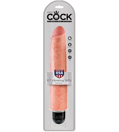 Vibrators Kc 10 Inch Vibrating Stiffy- Flesh - Flesh - C717YHXOQHM $15.26