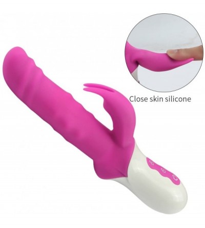 Vibrators Rabbit Vibrator Sex Toy for Vagina and Clitoris Stimulator- Strong 3 in 1 Waterproof Rotating Beaded G-Spot Adult M...