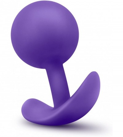 Dildos Luxe - Satin Smooth Silicone Wearable Anal Hollow with Jiggle Ball Vibra Plug Sex Toy - Purple - Purple - CL17YH88KG5 ...