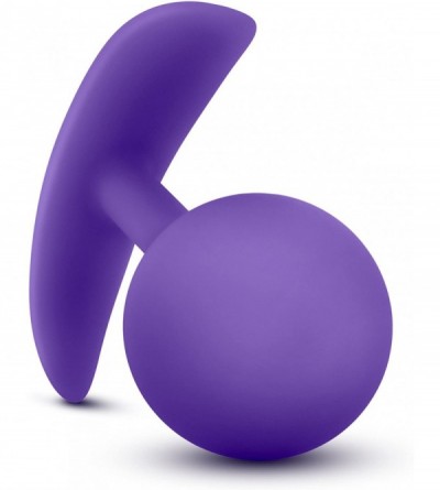 Dildos Luxe - Satin Smooth Silicone Wearable Anal Hollow with Jiggle Ball Vibra Plug Sex Toy - Purple - Purple - CL17YH88KG5 ...