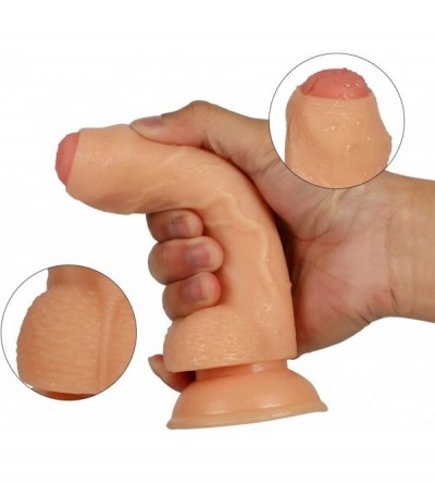 Dildos Ultra Realistic Dildo for Beginners with Strong Suction Cup-Men's Flexible Cock with Balls Lifelike Penis Anal Sex Toy...