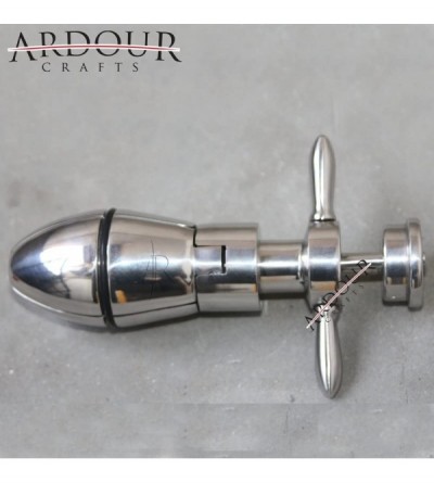 Anal Sex Toys Stainless Steel Lock-able Anal Plug Bondage Butt Plug Anal Hook - C111QRF4B4Z $51.65