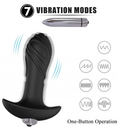 Anal Sex Toys Butt Plug - Vibrating Anal Trainning Sets Sex Toys Dildo Vibrator Pack of 3 Soft Silicone Medical Grade Anal Tr...