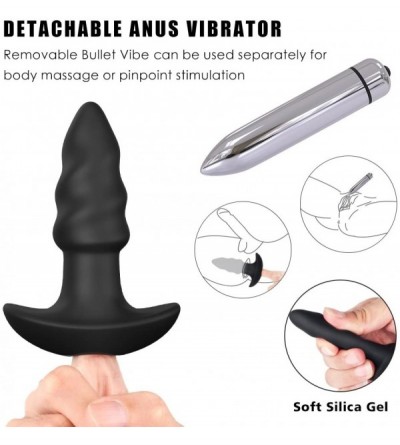 Anal Sex Toys Butt Plug - Vibrating Anal Trainning Sets Sex Toys Dildo Vibrator Pack of 3 Soft Silicone Medical Grade Anal Tr...