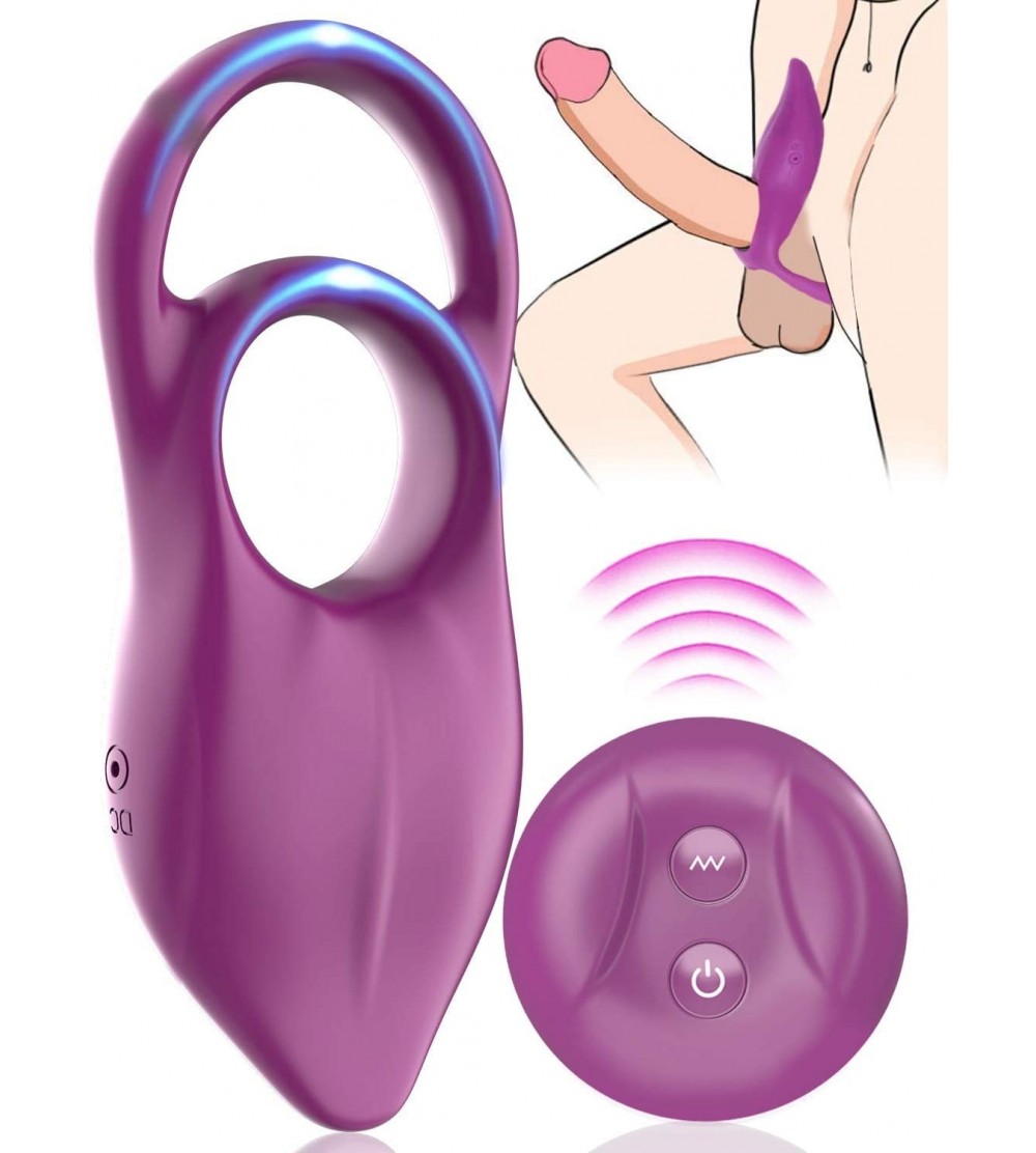 Penis Rings Vibrating Cock Ring for Couple - Remote & Ultra-Soft Couple Vibrator- Penis Ring Clitoris Stimulator- Rechargeabl...