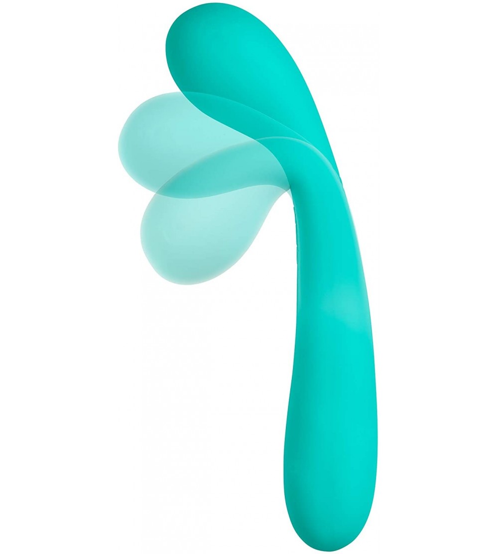 Vibrators G-Spot Slim 7 Inch Flexible Body Vibrator (Teal) - Teal - CB18QU0A023 $31.42