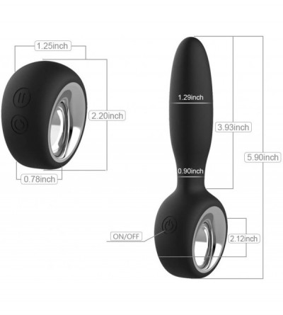 Anal Sex Toys Vibrating Anal Plug- Silicone Prostate Massager with 12 Vibration Modes and Safety O-Ring- Remote Control Recha...