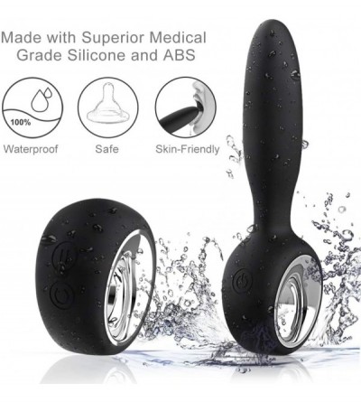 Anal Sex Toys Vibrating Anal Plug- Silicone Prostate Massager with 12 Vibration Modes and Safety O-Ring- Remote Control Recha...