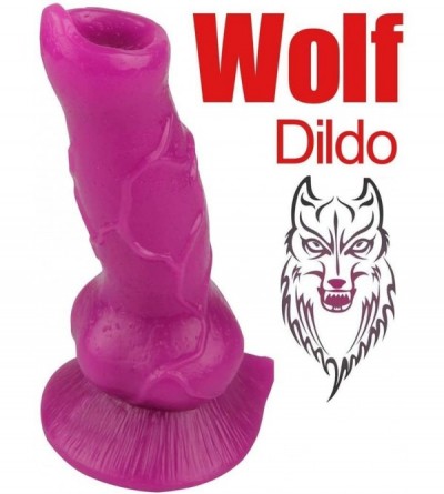 Dildos Animal Penis 7.3" Realistic Wolf Dildo Big Size Cock Anal Plugs Artificial Sex Toys(Purple) - Purple - C1185A8W8X2 $16.26