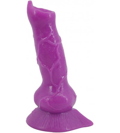 Dildos Animal Penis 7.3" Realistic Wolf Dildo Big Size Cock Anal Plugs Artificial Sex Toys(Purple) - Purple - C1185A8W8X2 $16.26