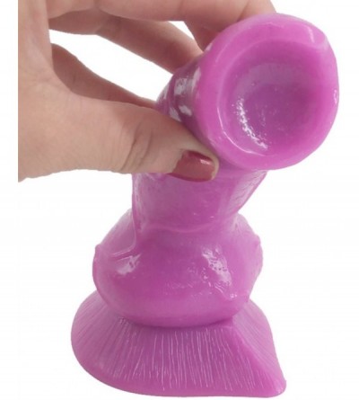 Dildos Animal Penis 7.3" Realistic Wolf Dildo Big Size Cock Anal Plugs Artificial Sex Toys(Purple) - Purple - C1185A8W8X2 $16.26