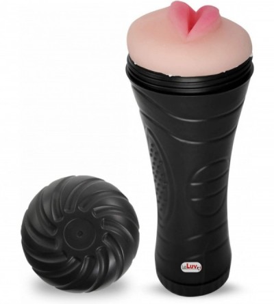 Anal Sex Toys Compact Male Masturbator Handheld Realistic Mouth Texture in Black Case - Lips - CW11EXGSY7P $20.31