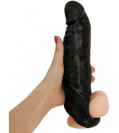 Dildos Ride On Colossus Realistic Cock Girth Enhancer Penis-extender Sleeve Penis-extension Add On 2.5" 35% Bigger Soft Penis...