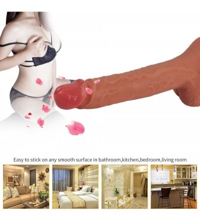 Dildos Double Layered Silicone Dildo- Hyper Realistic Premium Penis Sex Toy with Suction Cup- Insertable 7.48 inches/Width 1....