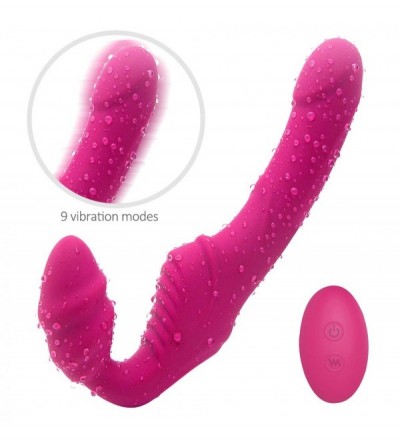 Vibrators A-dult Female Remote Control Vibrating Strapless Strap On Double Penetration for Game Toy Massager Best Festival Gi...