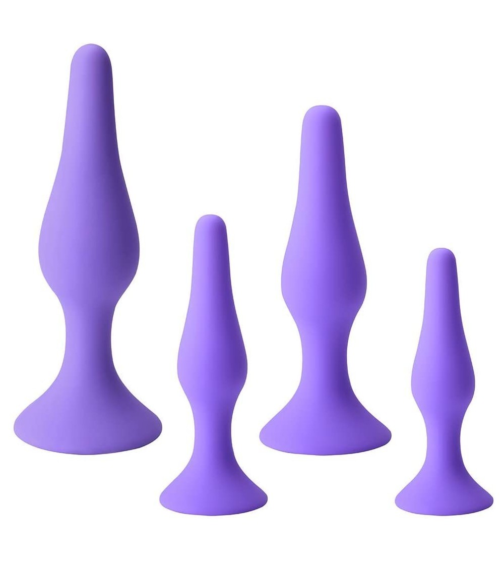 Anal Sex Toys Anal Plug Beginner Training Sets - Butt Plugs Starter Kit Anal Play Sex Toy for Men and Wome (4pcs- Purple) - 4...