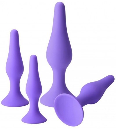 Anal Sex Toys Anal Plug Beginner Training Sets - Butt Plugs Starter Kit Anal Play Sex Toy for Men and Wome (4pcs- Purple) - 4...