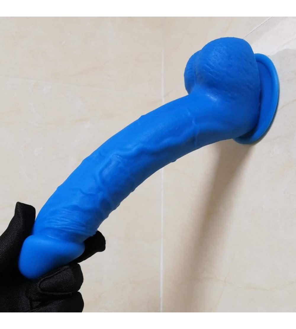 Dildos 9 Inch Realistic Silicone Dildo- Suction Cup Penis Sex Toys Flexible Hands-Free Play 2 Balls Plug for Women Masturbati...