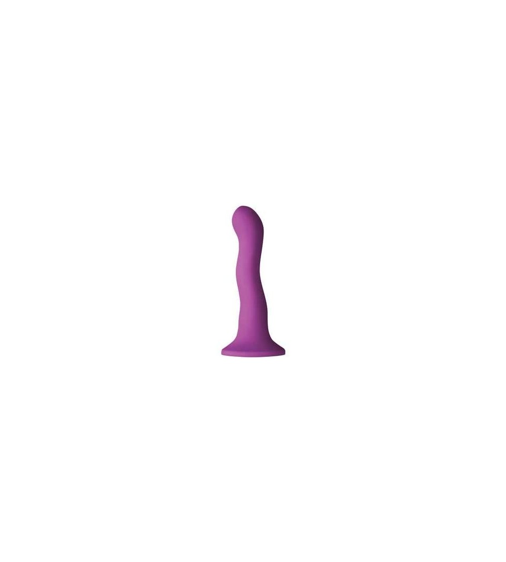 Dildos Colours Wave 6-inch Dildo- Purple - Purple - C1187YYDLAG $18.82