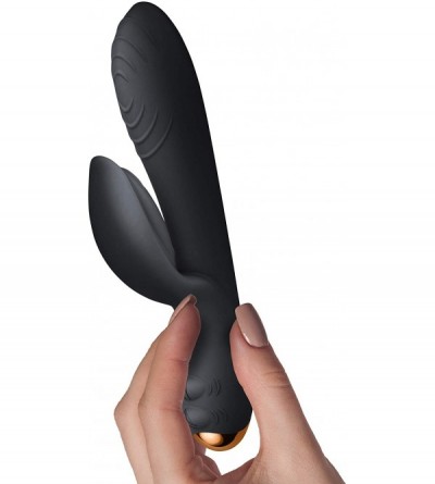 Vibrators Every Girl Rabbit Vibrator - Black - C818LX3LTSN $29.53