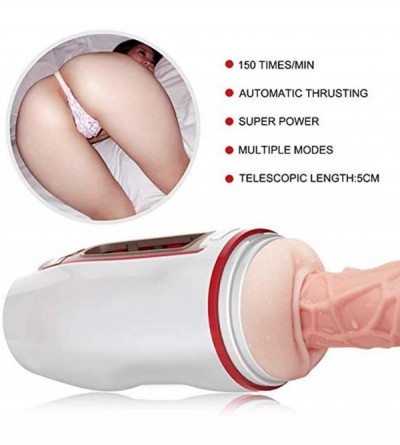 Male Masturbators Comfortble Spõt Male Mâšturbator Electric Pleasure Toy Man Toy Hands Free with USB Rechargable Realistic 3D...