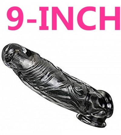 Pumps & Enlargers Silicone penile Condom 9 INCH Expander expands Male Chastity Toys Lengthen Cock Sleeves Dick Socks Reusable...