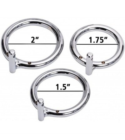 Chastity Devices Metal Penis Annulus Cage Padlock - Chrome Plated Stainless Steel Chastity Device Cock Cage for Men Fits Most...