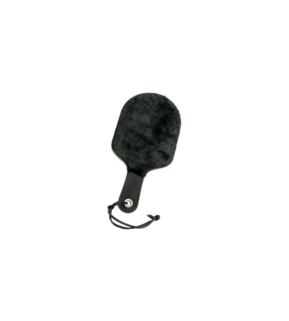 Paddles, Whips & Ticklers Paddle Leather with Fleece Ping Pong- Black - CS1137Q4L8D $37.04