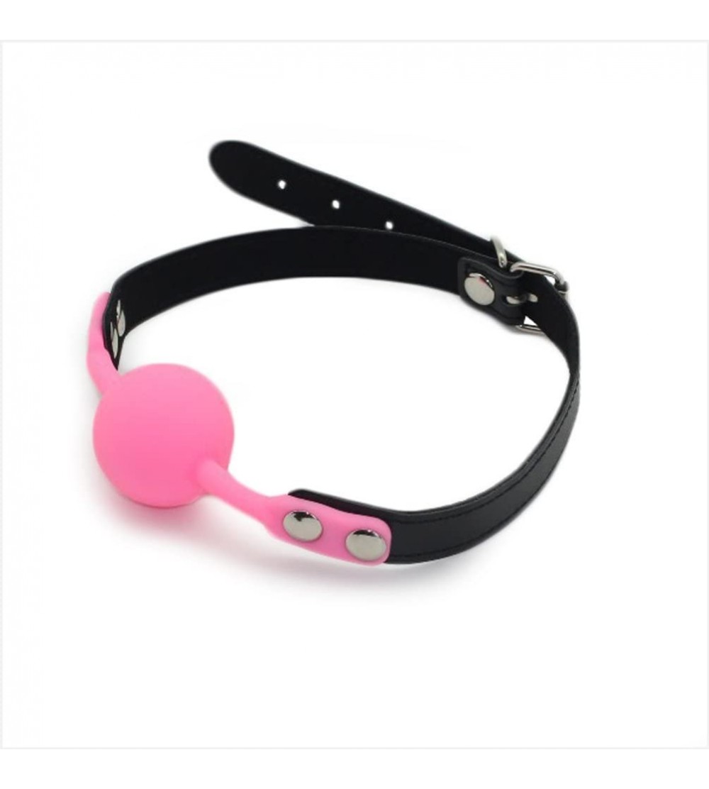 Gags & Muzzles Gag Ball with Pink Silicone Gag - Pink - CR1297S1BKF $6.07