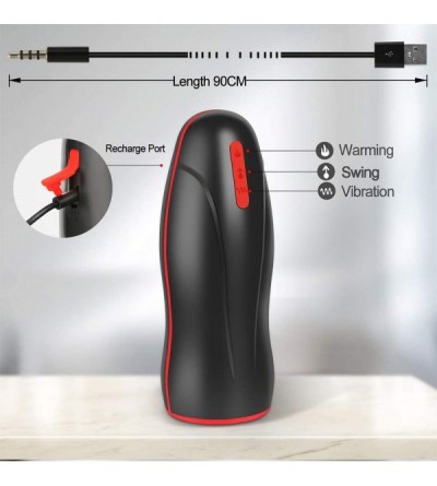 Male Masturbators Male Masturbator Heating Vibration Swing Fake Vagina Sex Toys Aircraft Cup Men Masturbation Effects on Brai...