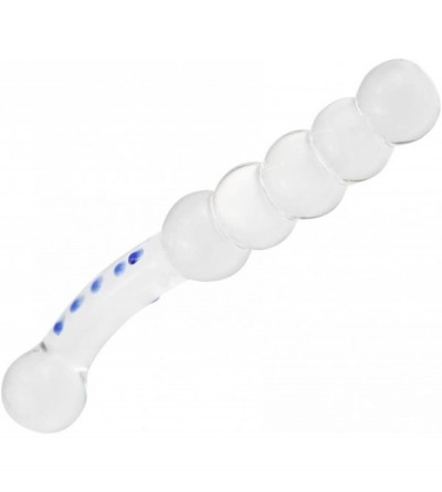 Dildos Glass G-spot Dildo- Crystal Anal Beads Pleasure Wand Butt Plug Vaginal Stimulator Personal Masturbation for Anal Play ...