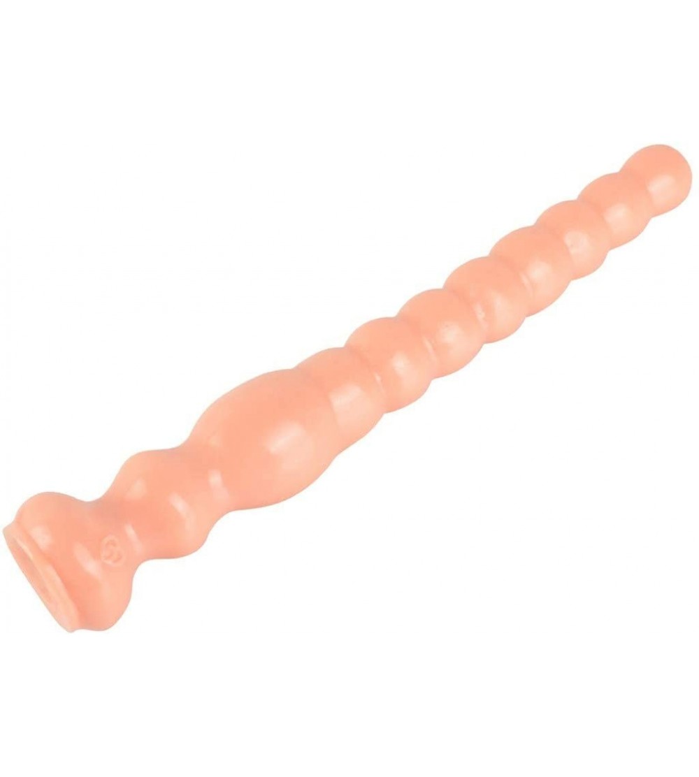 Anal Sex Toys Extra Long Anal Beads with Suction Cup Butt Plug Sex Toys for Woman Men Anus - Yellow - CU19354MU8T $8.51