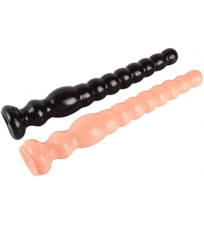 Anal Sex Toys Extra Long Anal Beads with Suction Cup Butt Plug Sex Toys for Woman Men Anus - Yellow - CU19354MU8T $8.51