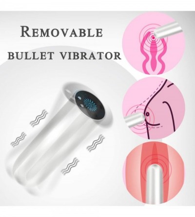 Male Masturbators Vibrating Male Masturbator with Detachable Bullet Vibrator-Electric Realistic Textured Vagina Pocket Pussy ...