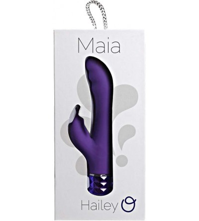 Vibrators Hailey Silicone Rabbit- Purple - CO17Z6I8C4N $21.36