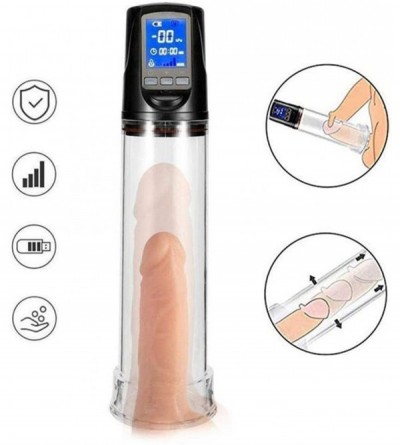 Pumps & Enlargers Male Electric Pēnīs Enlargement Pump with 4 Suction Intensities Enhancement Extender Massager for Erēctìlē ...