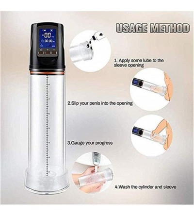 Pumps & Enlargers Male Electric Pēnīs Enlargement Pump with 4 Suction Intensities Enhancement Extender Massager for Erēctìlē ...