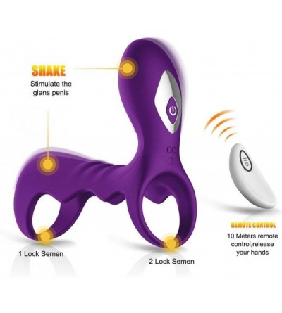 Penis Rings Vibrating Cock Rings Male Penis Ring Massager G Spot Vibrator with Remote Control Adult Sex Toys Rechargeable Cli...