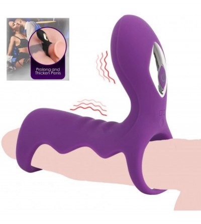 Penis Rings Vibrating Cock Rings Male Penis Ring Massager G Spot Vibrator with Remote Control Adult Sex Toys Rechargeable Cli...