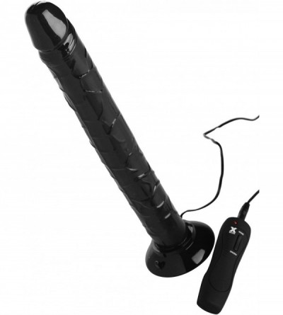 Dildos The Tower of Pleasure 12.5 Inch Vibrating Dildo with Strap On - CG11LXL1UZB $23.20