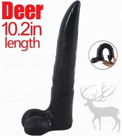 Dildos Animal Penis 10.2" Ultra Long Realistic Deer Elk Dildo Cock Anal Plugs Artificial Sex Toys - C8183AZZQTM $15.29