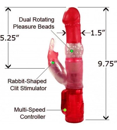 Vibrators Wet Wabbit Waterproof- Pink - CA110TQG9CF $21.13