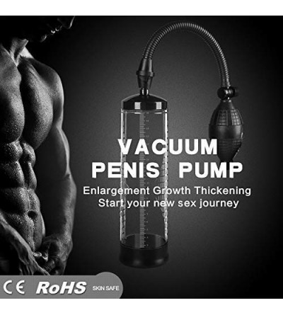 Pumps & Enlargers High Powerful P~nnìs Training Pump Men Vacuum Pump P~nnìs Extension Enlargers with Soft TPE Sleeve Manual O...