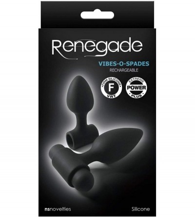 Anal Sex Toys Renegade - Vibes-O-Spades - Black- Kit - CN192NSOEH0 $15.50