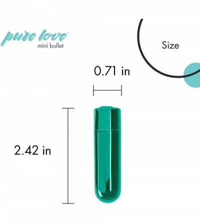 Vibrators Mini Bullet Vibrator- Rechargeable- Travel Size- Adult Sex Toy- Green Color - Green - CW18UUMYXXH $18.48