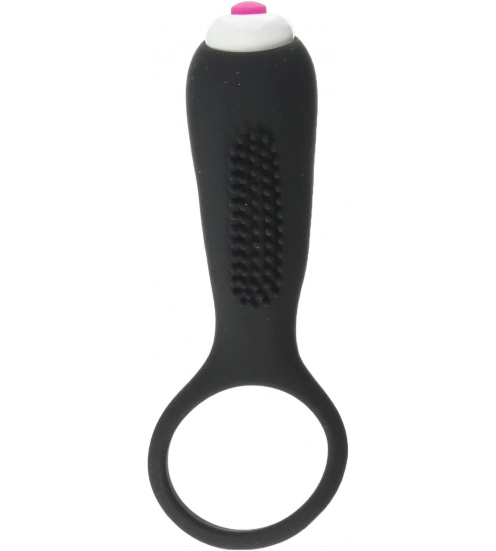 Penis Rings Vibrating Cock Ring with Mini Vibrator- Black- 3.2 Ounce - CZ12NT6PXTN $11.97
