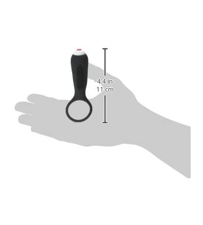 Penis Rings Vibrating Cock Ring with Mini Vibrator- Black- 3.2 Ounce - CZ12NT6PXTN $11.97
