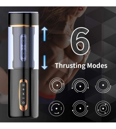 Male Masturbators Automatic Male Masturbator Sex Toys Hands-Free Masturbation Cup with 6 Powerful Thrusting Modes Oral Sex Ma...