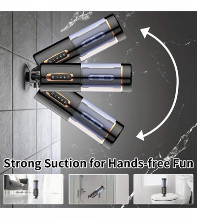 Male Masturbators Automatic Male Masturbator Sex Toys Hands-Free Masturbation Cup with 6 Powerful Thrusting Modes Oral Sex Ma...